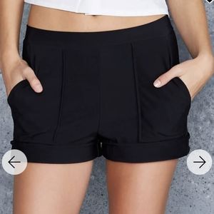 Black Cuffed shorts